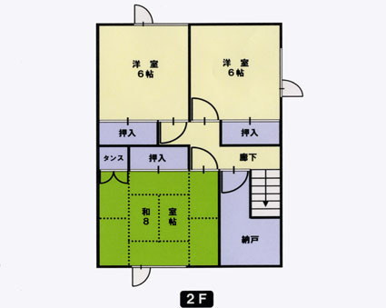 物件番号48の2階間取り図